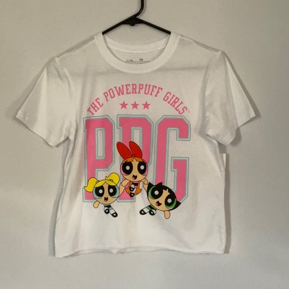 the powerpull Tops - The powerpull Girls cartoon t-chirt juniors‎ white size S